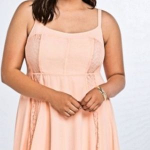 Torrid Georgette lace inset dress